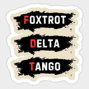 Foxtrot-Delta-Tango Sticker